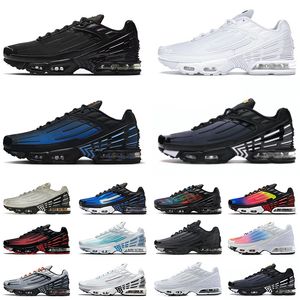 tn 3 tn plus 3 running athletic shoes mens womens obsidian black white wolf grey olive royal blue repeat print trainers tn3 tennis sneakers big size 36-46
