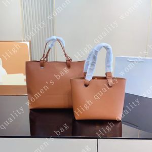 Varumärkesväska Lyxig designerväska läder shoppingväska mm väska logotyp tryckt läder handväska pendlare väska stor kapacitet