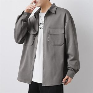 Herrenjacken Herrenjacke Langarm Für Männer Streetwear Herbst Frühling Kleidung Fashin Koreanischer Stil Männliche Mäntel Overalls