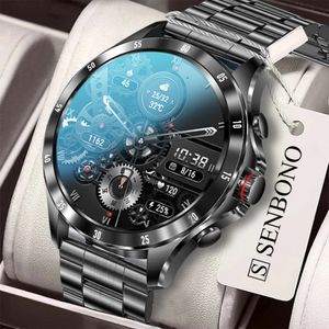 Orologi intelligenti SENBONO Smart Watch da uomo Max7 Bluetooth Risposta alla chiamata Orologio da uomo IP68 Termometro impermeabile Tracker Sport Smartwatch da uomo 230321