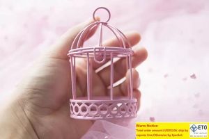 Bird Cage Candy Candy Box European Creative Iron Romântico Caixas de Presente Romântica Favor de Casamento e Decoração de Party