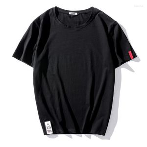 メンズTシャツの夏プラスサイズティーファットガンシャツ男性l-6xl 7xl 8xl o-neckコットン大幅なショートスリーブTシャツ