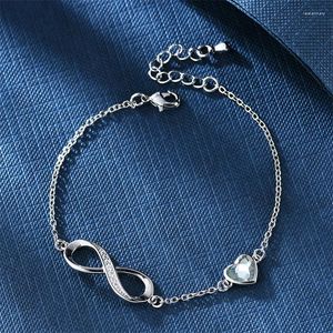 Braccialetti con ciondoli Bracciale con simbolo del cuore per le donne Anniversario regolabile Regalo di gioielli per San Valentino Mamma Moglie Ragazze