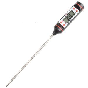 1 st svart vit färg digital matlagning termometer mat sond kött kök bbq sensor matverktyg TP101