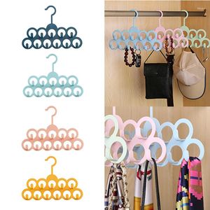 Hangers Loop Scarf Hanger Non Slip Multifunction Closet Organization Storage Holder For Men&#39;s Tie Women&#39;s Shawl 11 Loops