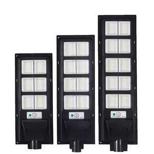 Indução LED Solar Street Light Sun Energy Wall Lamp Outdoor Led Luzes de inundação de segurança Controle remoto para estacionamento do tribunal Crestech