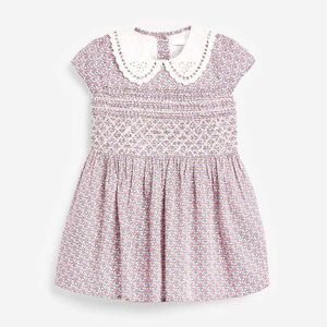 Flickans klänningar Little Maven Summer Dress Baby Girls Cotton Floral Casual Clothes Soft and Comfort For Toddler Spädbarn 2 till 7 år