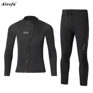 Våtdräkter Drysuits dykning kostym 3mm män våtdräkt neopren undervattens kitesurf surf surf spearfishing jacka byxor kläder våt kostym 230320