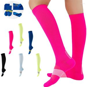 Sports Socks Professional Football Compression Soccer Gym Breathable Nylon Mens Outdoor Cycling Climbing Running Stockings