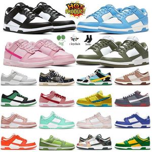 Hombres Mujeres Skate Low Running Shoes OG Negro Blanco Georgetown Coast University Red Blue Panda Dunky Mummy Off Platform Dunkes Lows trainers Outdoor Sports Sneakers