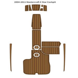 2004-2011 Mastercraft X Star kokpit Pad łódź pianka EVA Faux Teak Deck mata podłogowa samoprzylepne Ahesive SeaDek Gatorstep Style Floor