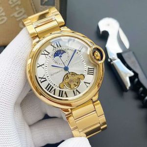 2023 Nowa marka oryginalna biznesowa męska zegarek klasyczny okrągły case mechaniczny zegarek zegarowy zegar Clockrecrecendenved Watchwa Watch Q42