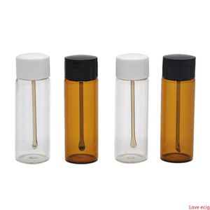 Schnupftabakpill -Kiste Hülle Plastikflasche Snorter -Spender Nasenrauche Rohrglas Aufbewahrung Stashglas kleiner Behälter Medizin Box mit Tupf