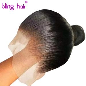 Spitze Perücken HD Transparent 360 Volle Spitze Perücken Für Frauen Menschliches Haar Gerade 13x4 Spitze Front Perücken PrePlucked brasilianische Remy Haar Bling Haar 230320