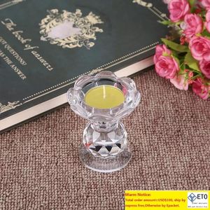 Crystal Candle Holder Candlestick Crystal Table Decoration Wedding Room Romantic Wedding Supplies