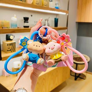 Fashion Ins Trend Style Keychain Cute Animal Keychain Pendant Car Keychain Bag Decoration Jewelry Accessories Creative Holiday Gifts