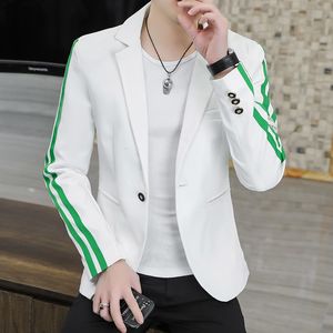 Erkek Suit Blazers İngiliz Stil Erkekler Sıradan Blazers Sonbahar Bahar Moda İnce Ceket Man Elbise Maskulino Homme Yüksek Kaliteli Kat 230321