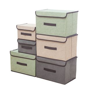 Aufbewahrungsboxen, große Aufbewahrungsbox mit Abdeckung, Schlafzimmerregal, Kleiderschrank, Kleidung, Spielzeug, Schuhe, Kleinigkeiten, zusammenklappbarer Organizer, faltbare Stoffbox für Gegenstände 230321