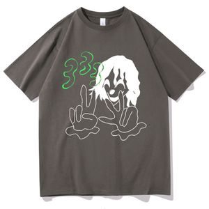 Męskie koszulki Bladee 333 Hip Hop Trend Skate Drain Gang T Shirt Mężczyzn Kobiet Mody Artistic Sense T-sens