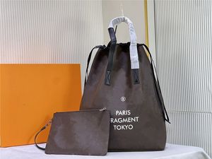 Designer-Luxus-Tragetaschen, Fragment Hippo Light Bag M43417, Cabas Light Macassar Baby-Tasche mit Mini-Geldbörse, Bundle-Tasche, Damen-String-Taschen