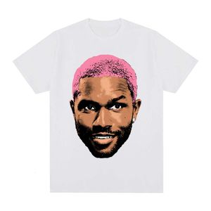 Erkekler Tuş Erkekler ve Kadınlar Caual Thirt İlkbahar Yaz Nefes Alabilir Frank T-Shirt Stil Vintage Sarışın Hip-Hop Pop Muic Şarkıcı R.B Pamuklu Adam Tişört Yeni Thirt Kadınlar Top