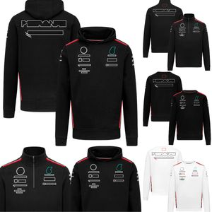 2023 F1 Hoodie Formula 1 Official Black Hoodie Sweatshirts New Season Team Uniform Racing Clothing Same Men's Loose Hooded Sweat