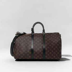 Luxury High-Capacity Keepall Duffle Bag - Unisex Travel Tote, Designer Crossbody Handbag with Shoulder Strap, M41424 Model