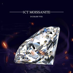 Loose Diamonds Szjinao Real 10ct 65 mm D Kolor Biżuteria okrągłe kamienie kamieni szlachetnych do pierścienia z certyfikatem 230320