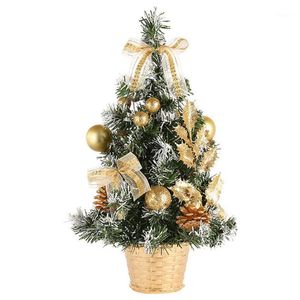 Decorações de Natal 40 cm artesanato de arte elfaria el simulação festa de simulação Po prop mini árvores decoração de casa ornamentos de mesa PVC PVC