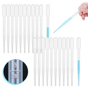 Pipetas de transferência descartáveis ​​de plástico 3 ml de gotas de gotas de pipeta calibrada para o laboratório de ciências