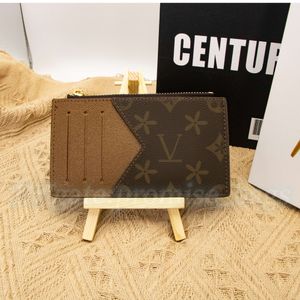 M30271 coin Card Holders Leather Wallet 4 card slots Holder Luxurys Designers Men Zipper compartment Women's CardHolder flower long Wallets Key Purse Clutch bag tote