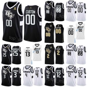 UCF Knights Jerseys College Basketball 25 Taylor Hendricks 12 Ithiel Horton 13 C. J. Kelly 3 Darius Johnson 4 Brandon Suggs 2 Michael Durr Stitched University NCAA