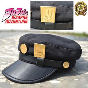 Ballkappen Anime JoJos Bizarre Adventure Cosplay Cap Jotaro Kujo Joseph Hut Armee Militär JOJOs Caps Hüte Abzeichen Animation rund um Requisiten 230320