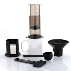 Kaffeekannen Filter Glas Espresso Kaffeemaschine Tragbare Cafe Französisch Presse CafeKaffeekanne Für AeroPress Maschine Drop 230321