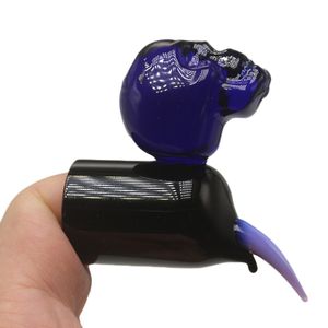 ChinaFairprice DA013 Sigara Boru Kafatası Dabber Aracı Dab Cam Cam Bong Kül Catcher Bubbler Kuvars Banger Tırnak Parmak Dabbers Aksesuarları