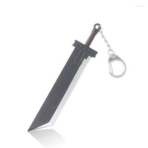 Keychains Game Berserk Sword Keychain Black Swuts Guts Dragonslayer Chain Key Chain for Men Car Cosplay Jewelry Party Gift