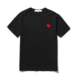 Maglietta del famoso designer Red Love Hear tees moda donna da uomo gioca coppia tshirt casual t-shirt estate manica corta streetwear top hip-hop Stampa abbigliamento # C050D