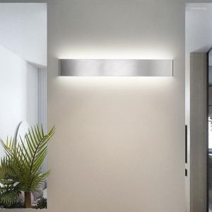 Lâmpadas de parede modernas minimalistas led alumínio lâmpada de caba