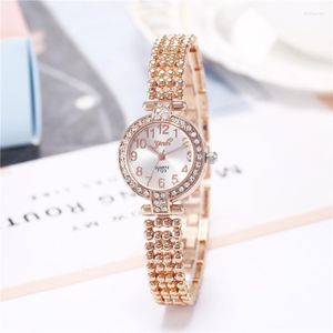 Наручительные часы 2023 Top Brand Ladies Bracelets Digital Scale Watches Luxury Fashion Casual Alloy Quartz