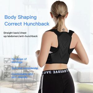 Back Support Brace Adjustable Correction Belt Spine Posture Corrector Shoulder Body Home Office Sport Upper Neck