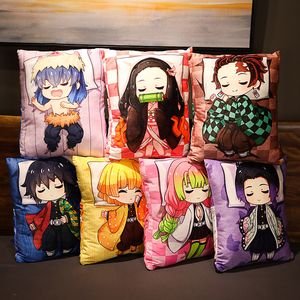 Pillow anime ghost killing cartoon blade plush toys you beans plush charcoal Zhilang pillow ease doll peripheral children gifts wholesale