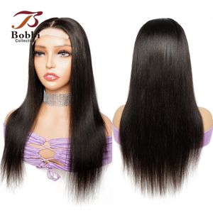 Koronkowe peruki 13x4 koronkowe przednia peruka dla kobiet ludzkie peruki włosy proste 1220 cali wstępnie wysponane przezroczyste koronkowe krótkie styl naturalny kolor Bobbi 230320