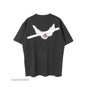 2023 Designer Kanyes Classic Mens T-shirt Peace Dove Womens Fashion High Street Magliette Stampa Panno Make Craft Short Sleeveg14j