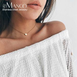 Pendant Necklaces Tiny Heart Choker Necklace for Women Gold Color Chain Smalll Necklace Pendant on neck Bohemian Chocker Necklace Jewelry Z0321
