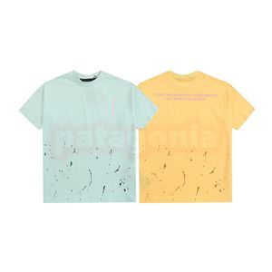 Nya modemän Summer T-shirtdesigner Womens Splash Printing Tees Lovers Hip Hop Clothing Size S-XL