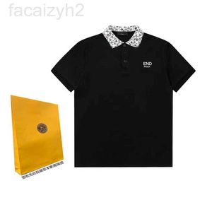 Dwuczęściowa sukienka Designer F Family 2023 Spring/Summer New Para Style Flower Contrast Letter Hafdery Polo Neck T-shirt UNISEX WX70