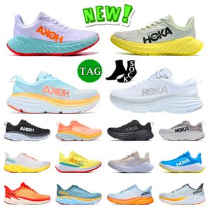 Hoka one one Scarpe da corsa per uomo donna moda stringate mesh scarpe da ginnastica sportive all'aria aperta tripler massaggio estivo multicolore Plate-forme sneakers di design di lusso