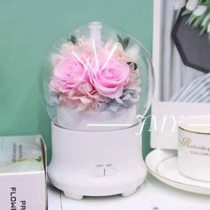 Figurine decorative Elettrodomestici di alta qualità Mini fiori umidificatori con aroma di rosa conservato