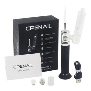 Hotsale CPENAIL kit 1100mah Portable Wax Pen Dab Rig Nail Pot Ceramic Quartz Electric H GR2 pure Ti ecigarette Vaporizer Vapor Glass bongs kits