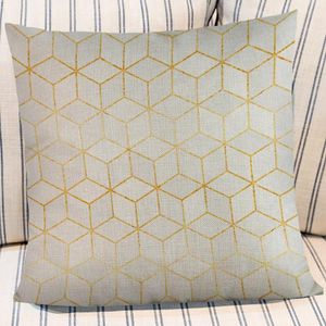 Travesseiro em casa decorativa decorativa gradiente colorido impressão geométrica Cozys lança casos de cobertura de almofada Tamanho padrão